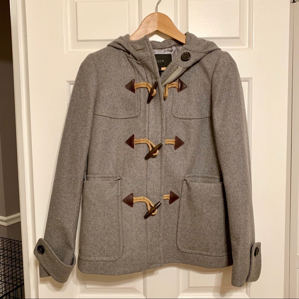 J. Crew Classic Duffle Wool Melton Toggle Coat